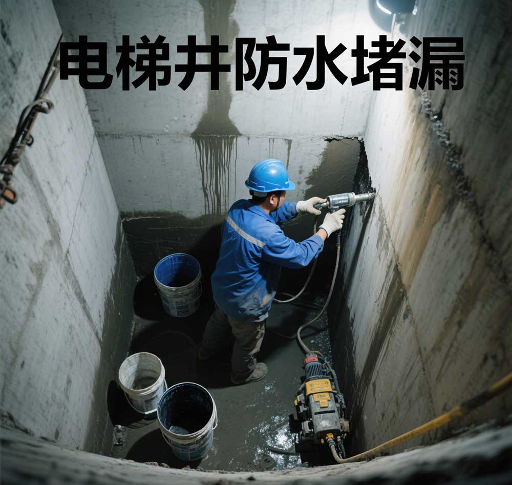 电梯井防水堵漏，舟山专业电梯井漏水维修公司